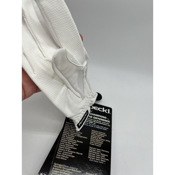 Roeckl Sports Roeck-Grip Equestrian Riding Gloves - White Size 6.5 - Picture 8 of 10